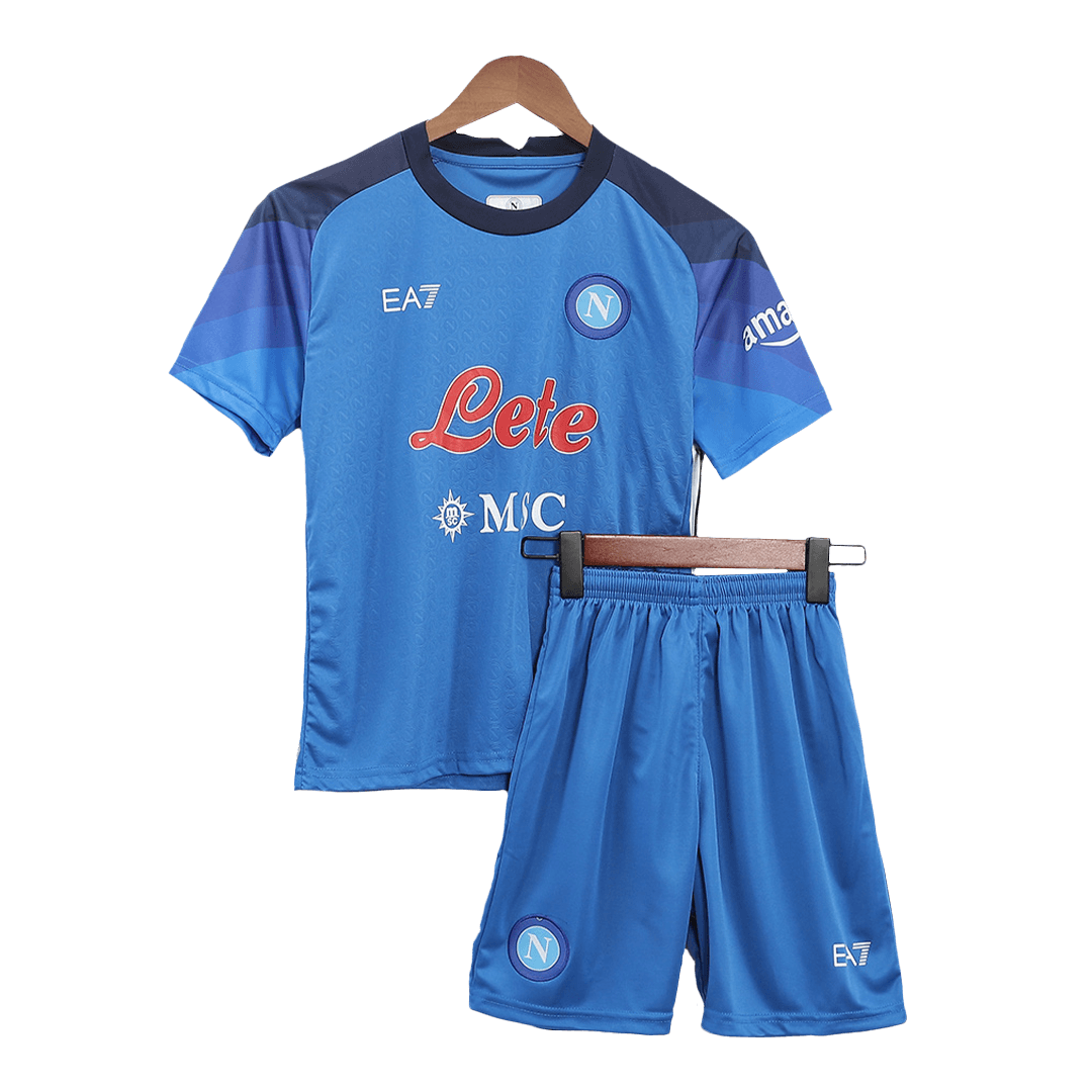 Youth 2021/22 SSC Napoli #24 Lorenzo Insigne Replica Home Blue Jersey