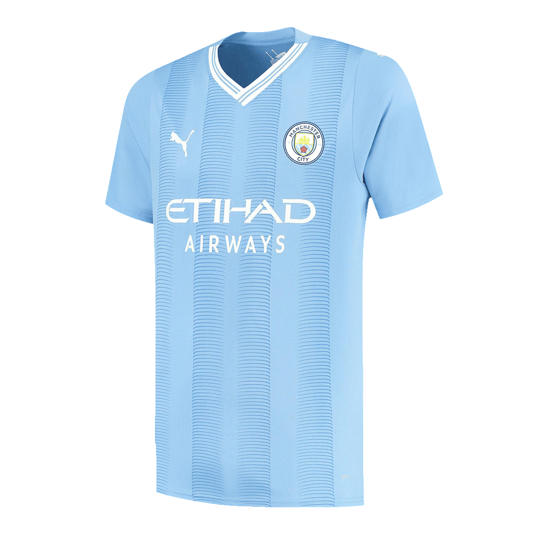 : Manchester City FC Men’s 2023/24 Replica Home Soccer Jersey -  Team Light Blue : Sports & Outdoors