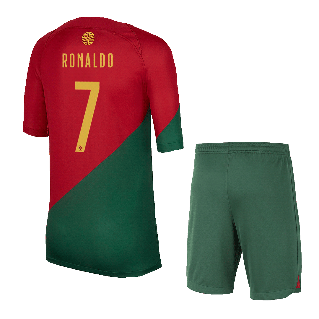 RONALDO #7 Portugal Home Kids Jerseys Kit 2022/23 | Gogoalshop