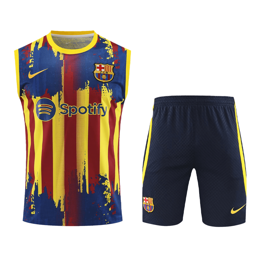 Barcelona Jerseys Sleeveless Training Kit 2023 24 