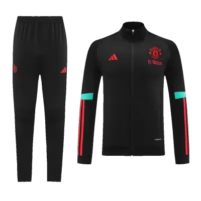 Manchester United Tracksuit 2023/24 Black - gogoalshop