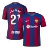 F. DE JONG #21 Barcelona Home Authentic Jersey 2023/24 - gogoalshop