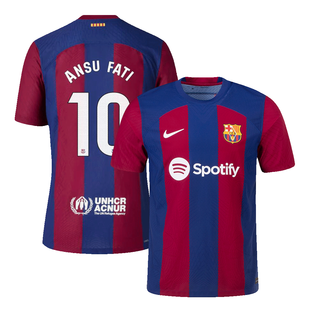 Men’s FC Barcelona Home Jersey 2022/23 #10 Ansu retailer Fati