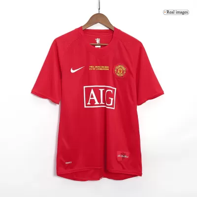 Vintage Soccer Jersey Manchester United Home 2007/08 - UCL Final - gogoalshop