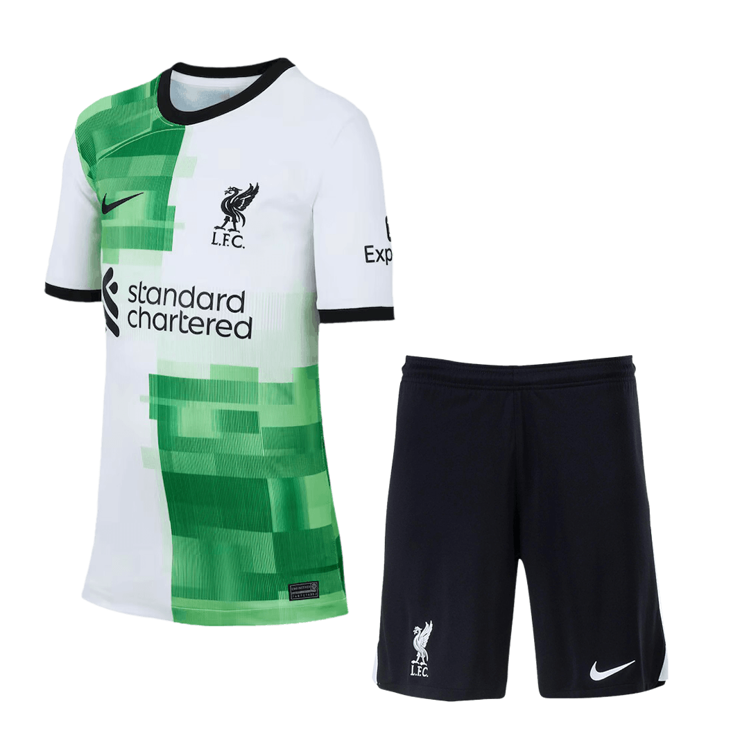 Liverpool Away Kids Jerseys Kit 2023/24 | Gogoalshop