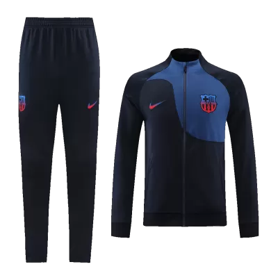 Barcelona Jacket Tracksuit 2022/23 Black - gogoalshop