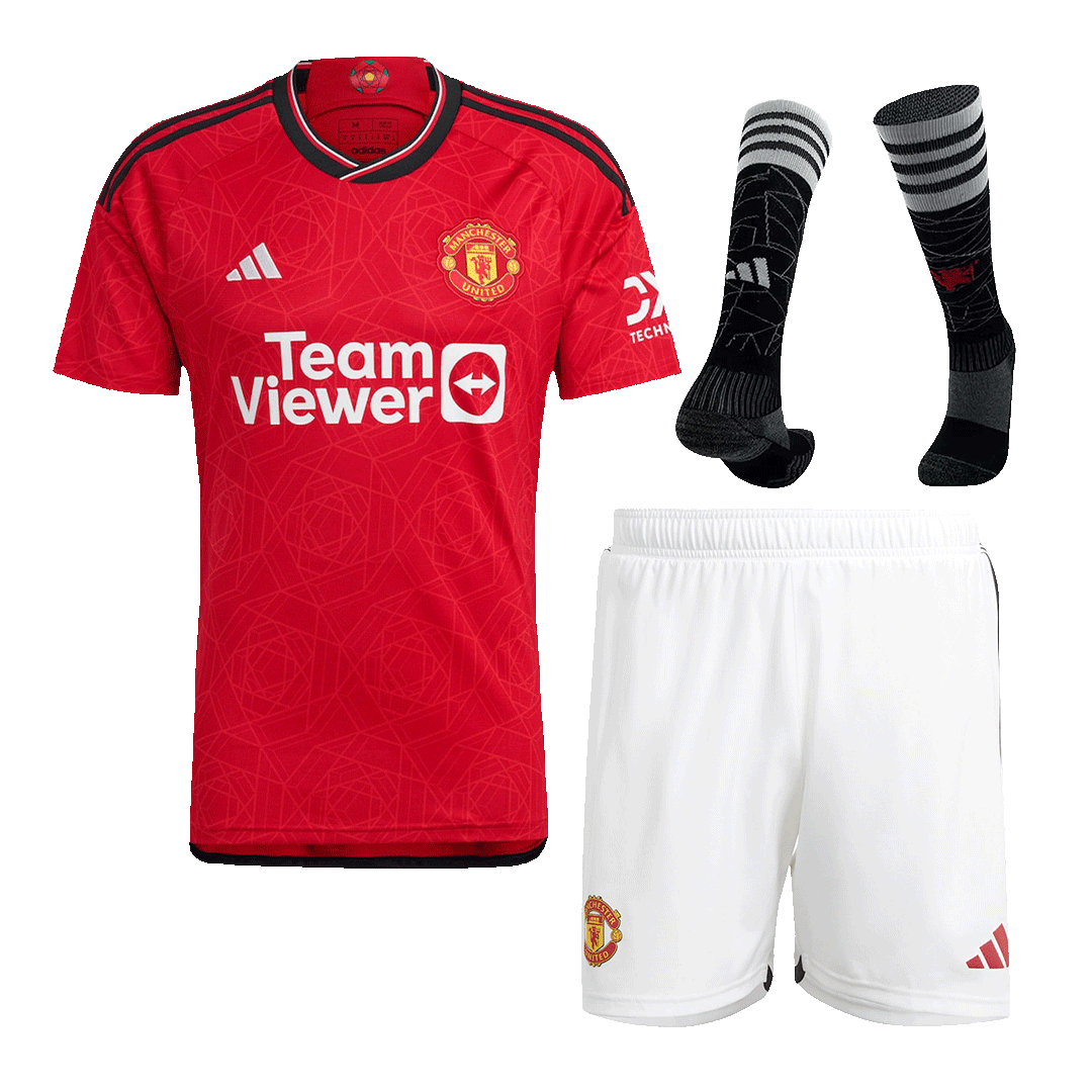 Manchester United Home Authentic Jerseys Full Kit 2023/24 | Gogoalshop