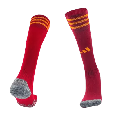 Roma Home Soccer Socks 2023/24 - gogoalshop