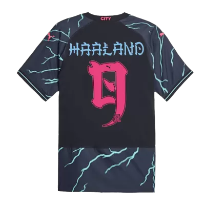 HAALAND #9 Manchester City Japanese Tour Printing Third Away Authentic Soccer Jersey 2023/24 - gogoalshop