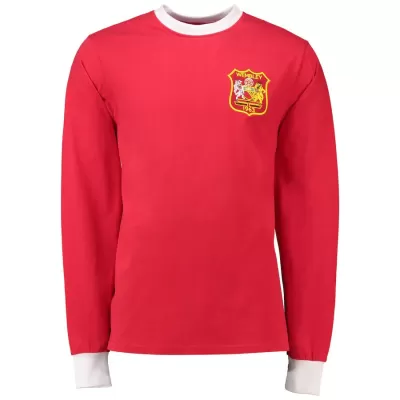 Vintage Soccer Jersey Manchester United Long Sleeve 1963 - FA Cup Final - gogoalshop