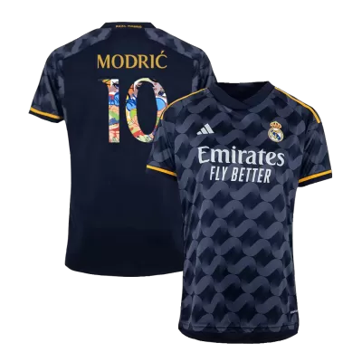 MODRIĆ #10 Real Madrid Away Soccer Jersey 2023/24 - Sen2 Font - gogoalshop