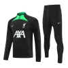 Liverpool 1/4 Zip Tracksuit 2023/24 Black - gogoalshop