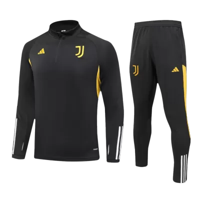 Juventus 1/4 Zip Tracksuit 2023/24 Kids Black - gogoalshop