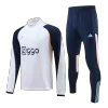 Ajax 1/4 Zip Tracksuit 2023/24 White - gogoalshop