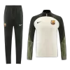 Barcelona 1/4 Zip Tracksuit 2023/24 Cream - gogoalshop