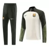 Barcelona 1/4 Zip Tracksuit 2023/24 Cream - gogoalshop