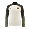 Barcelona 1/4 Zip Tracksuit 2023/24 Cream - gogoalshop