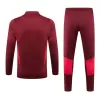 Manchester United 1/4 Zip Tracksuit 2023/24 Red - gogoalshop