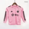 Inter Miami CF Home Long Sleeve Kids Soccer Jerseys Kit 2023/24 - gogoalshop