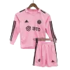 Inter Miami CF Home Long Sleeve Kids Soccer Jerseys Kit 2023/24 - gogoalshop