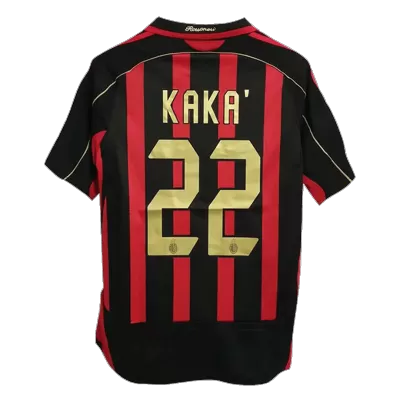 Vintage Soccer Jersey KAKA' #22 AC Milan Home 2006/07 - gogoalshop