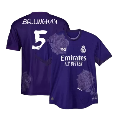 BELLINGHAM #5 Real Madrid Y-3 Fourth Away Authentic Soccer Jersey 2023/24 - gogoalshop