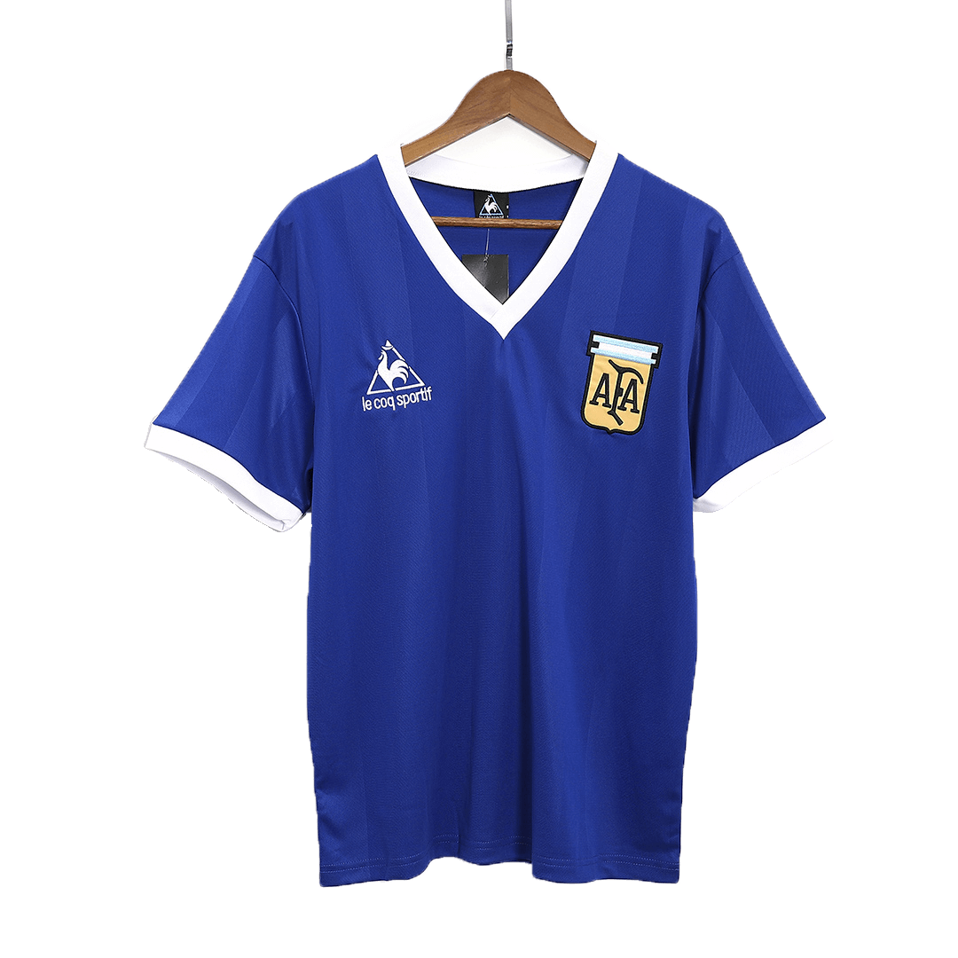 Argentina shops 1986 Home Soccer Jersey Large Boys Le Coq Sportif