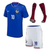 MBAPPE #10 France Home Kids Soccer Jerseys Full Kit EURO 2024 - gogoalshop