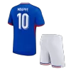 MBAPPE #10 France Home Kids Soccer Jerseys Kit EURO 2024 - gogoalshop