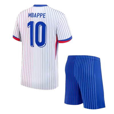 MBAPPE #10 France Away Kids Soccer Jerseys Kit EURO 2024 - gogoalshop