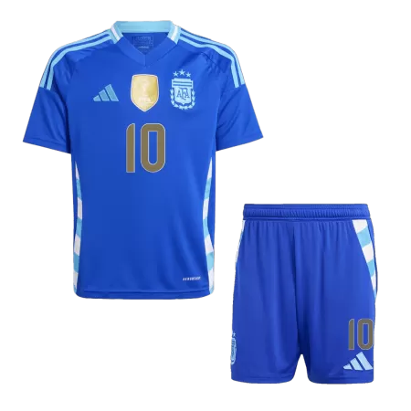 MESSI #10 Argentina Away Kids Soccer Jerseys Kit 2024 - gogoalshop