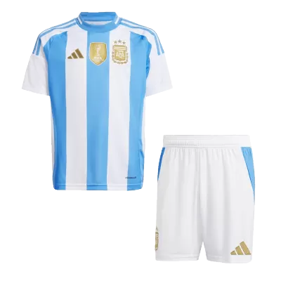 Argentina Home Kids Soccer Jerseys Kit 2024 - gogoalshop