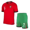 RONALDO #7 Portugal Home Jerseys Kit EURO 2024 - gogoalshop