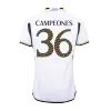 CAMPEONES #36 Real Madrid Home Authentic Soccer Jersey 2023/24 - gogoalshop