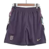 England Away Soccer Shorts Euro 2024 Purple - gogoalshop