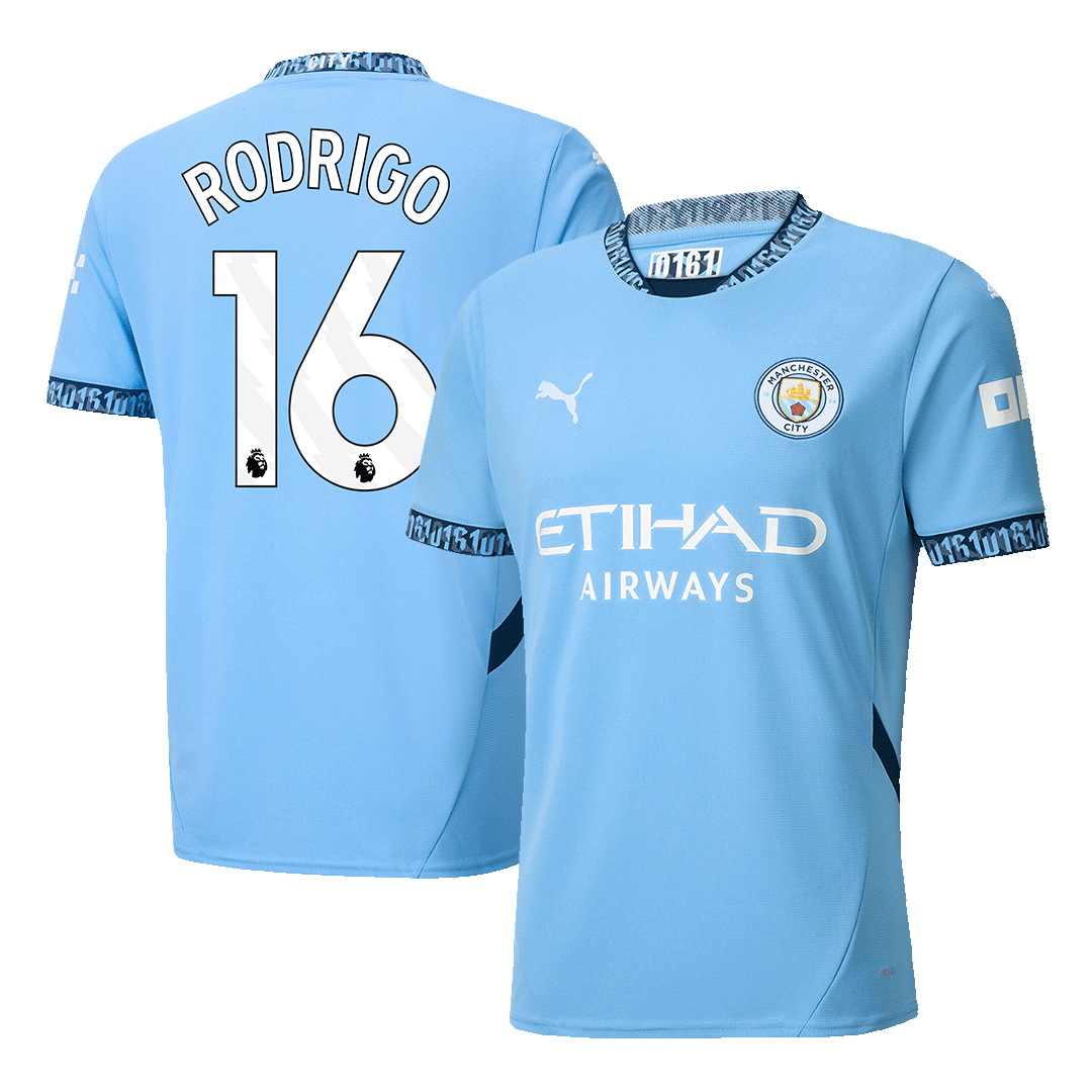 RODRIGO #16 Manchester City Home Soccer Jersey 2024/25 | Gogoalshop