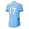 DE BRUYNE #17 Manchester City Home Authentic Soccer Jersey 2024/25 - gogoalshop