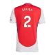 SALIBA #2 Arsenal Home Soccer Jersey 2024/25 - gogoalshop