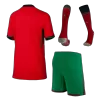 Portugal Home Kids Soccer Jerseys Full Kit EURO 2024 - gogoalshop