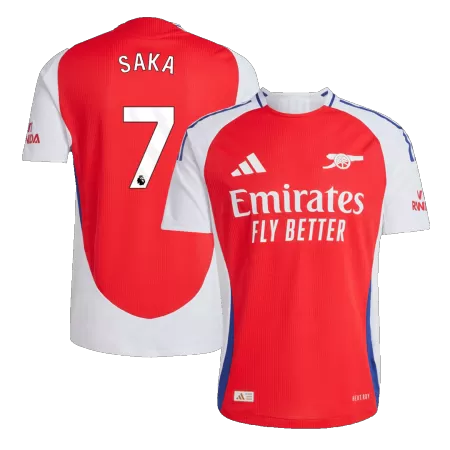 SAKA #7 Arsenal Home Authentic Soccer Jersey 2024/25 - gogoalshop
