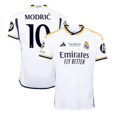 MODRIĆ #10 Real Madrid Home Soccer Jersey 2023/24 - UCL FINAL - gogoalshop
