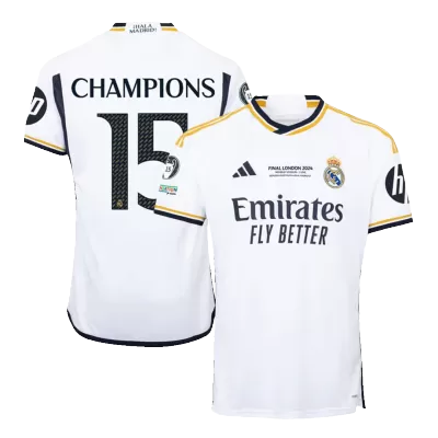 CHAMPIONS #15 Real Madrid Home Soccer Jersey 2023/24 - UCL FINAL - gogoalshop