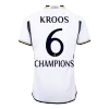 KROOS #6 CHAMPIONS Real Madrid Home Authentic Soccer Jersey 2023/24 - gogoalshop