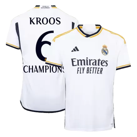 KROOS #6 CHAMPIONS Real Madrid Home Soccer Jersey 2023/24 - gogoalshop
