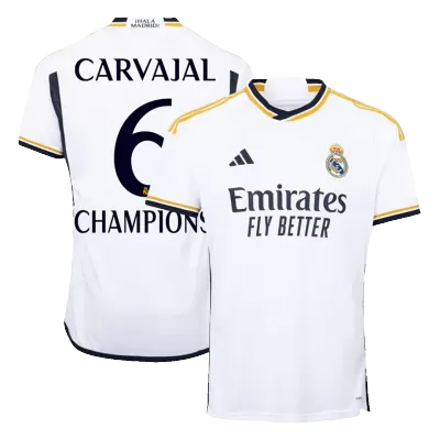 CARVAJAL #6 CHAMPIONS Real Madrid Home Soccer Jersey 2023/24 - gogoalshop