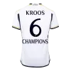 KROOS #6 CHAMPIONS  Real Madrid Home Soccer Jersey 2023/24 - gogoalshop