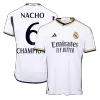 NACHO #6 CHAMPIONS Real Madrid Home Authentic Soccer Jersey 2023/24 - gogoalshop