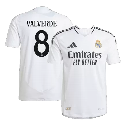 VALVERDE #8 Real Madrid Home Authentic Soccer Jersey 2024/25 - gogoalshop