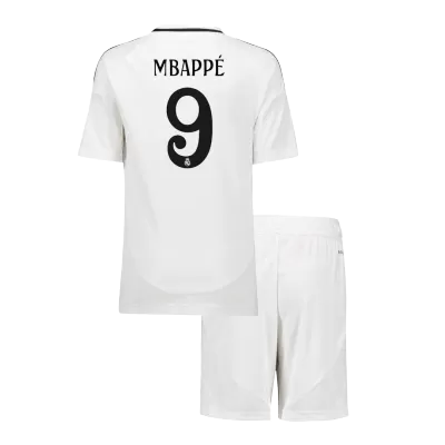 MBAPPÉ #9 Real Madrid Home Kids Soccer Jerseys Kit 2024/25 - gogoalshop