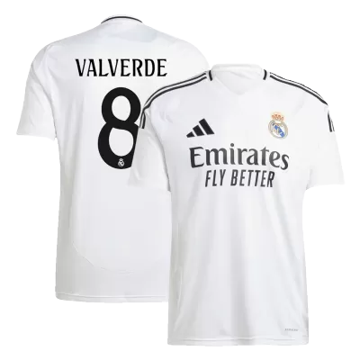 VALVERDE #8 Real Madrid Home Soccer Jersey 2024/25 - gogoalshop